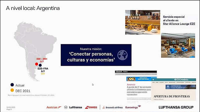 Grupo Lufthansa en plena recuperaciòn proyecta mas vuelos con Argentina